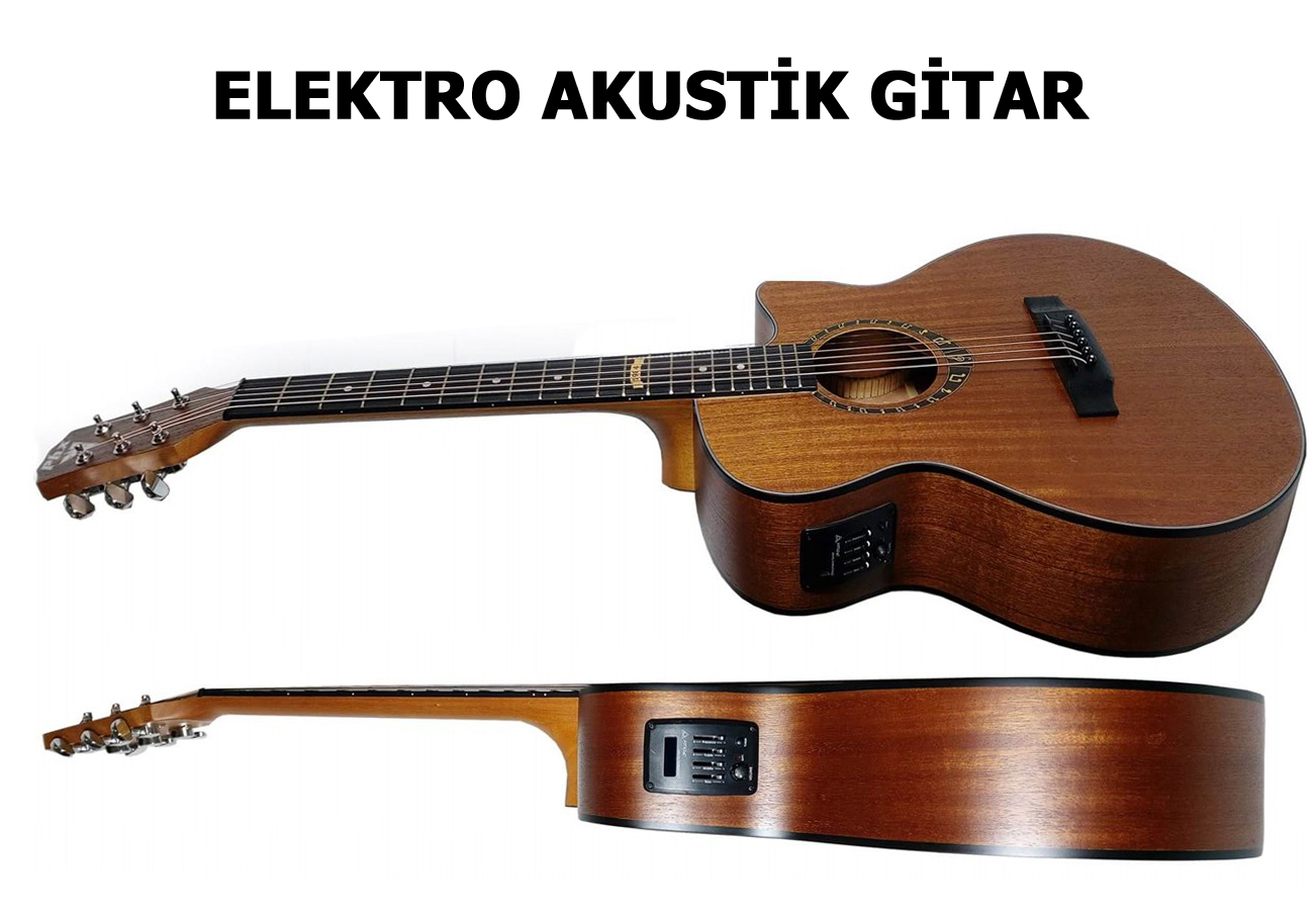 midex elektro akustik gitar