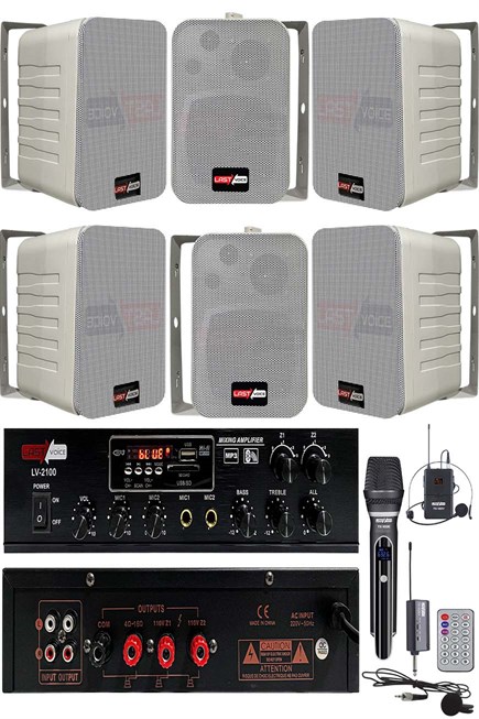 Lastvoice Soft Plus Paket-4 Hoparlör ve Anfi Mağaza Ses Sistemi