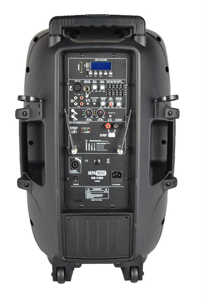Hepa Merz HS-1400EY Şarjlı Taşınabilir Portatif Ses Sistemi Hoparlör Mikrofonlu Standlı 1400 Watt Yüksek Güç