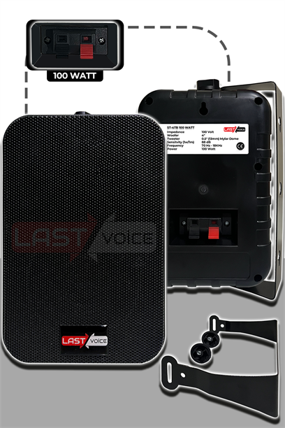 Lastvoice Black Large Plus Paket-3 Hoparlör ve Anfi Anons Ses Sistemi Seti