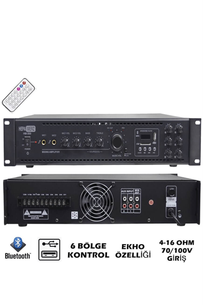 Lastvoice Black Maxx Paket-6 Tavan Hoparlörü ve 6 Bölgeli Anfi Ses Sistemi Paketi (Full Set)