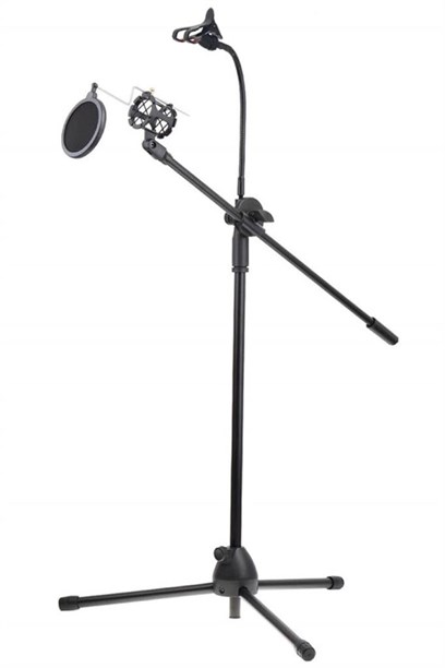 Lastvoice MS08 Set Mikrofon Standı Sehpası Ayağı (Filtre Shock Mount Telefon Standlı)