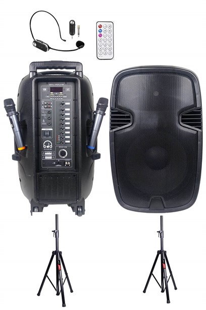 Lastvoice Power Ekstra Set Taşınabilir Akülü Şarjlı Seyyar Ses Sistemi 2'Lİ SET 900W + 600W
