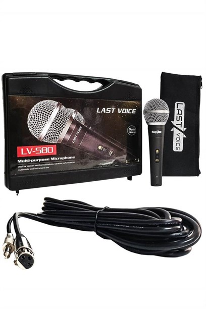 Lastvoice School Paket-4 Okul Tören Ses Sistemi Full Set (Hoparlör Anfi Mikrofon Stand)