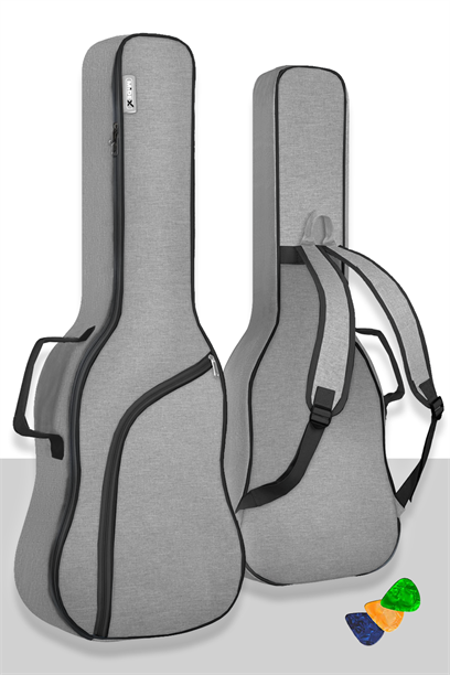 Midex CS-41PUK Case Akustik Gitar Soft Case Kalın Çanta Kılıf Gigbag (Pena Hediyeli)