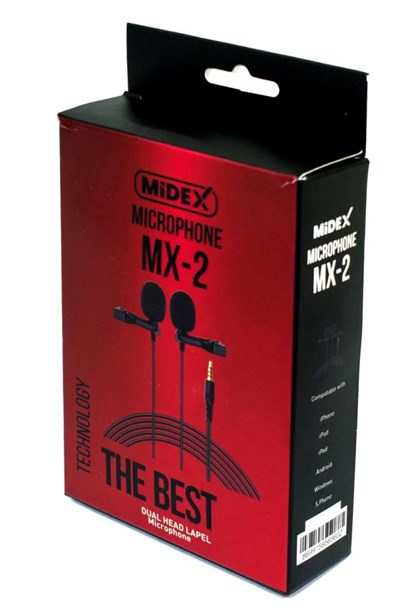 Midex MX2 Üst Seviye Youtuber Yaka Mikrofonu Pc ve Telefon (Android-İos)