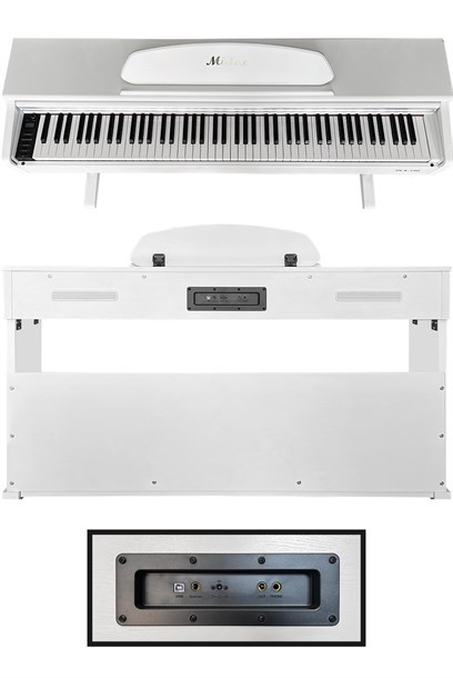 Midex PLX-190WH Beyaz Dijital Piyano 88 Tuşlu Hammer Action ve Tuş Hassasiyeti