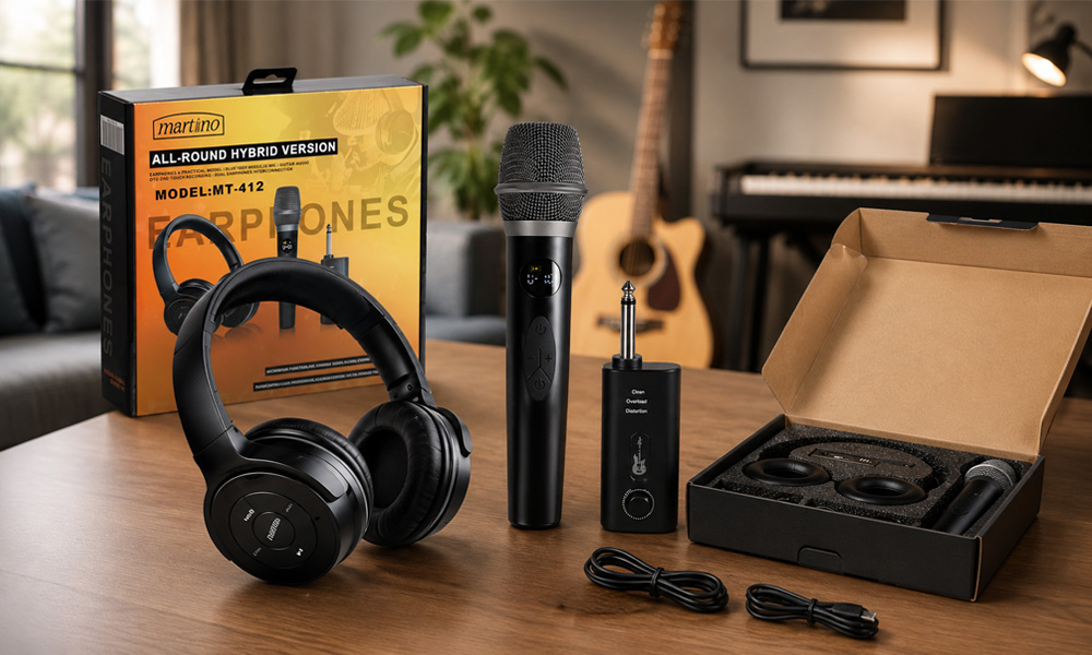 Kablosuz Mikrofon ile Karaoke ve Amfisiz Gitar Pratiği