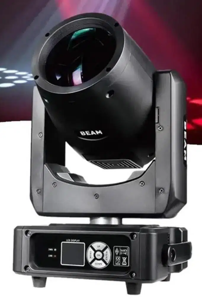 Quenlite Beam-280-OUT 9R Osram Ampül ile 280W Beam Spot Sahne Işık Cam Gobo (OUTLET)