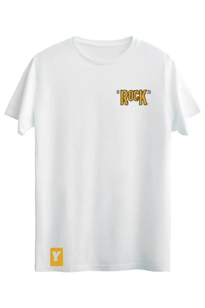 Bellance Gitar Baskılı Slim Fit Tişört Bisiklet Yaka T-Shirt