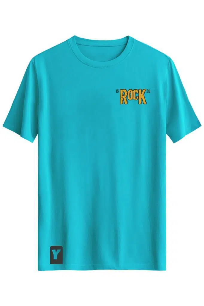 Bellance Gitar Baskılı Slim Fit Tişört Bisiklet Yaka T-Shirt