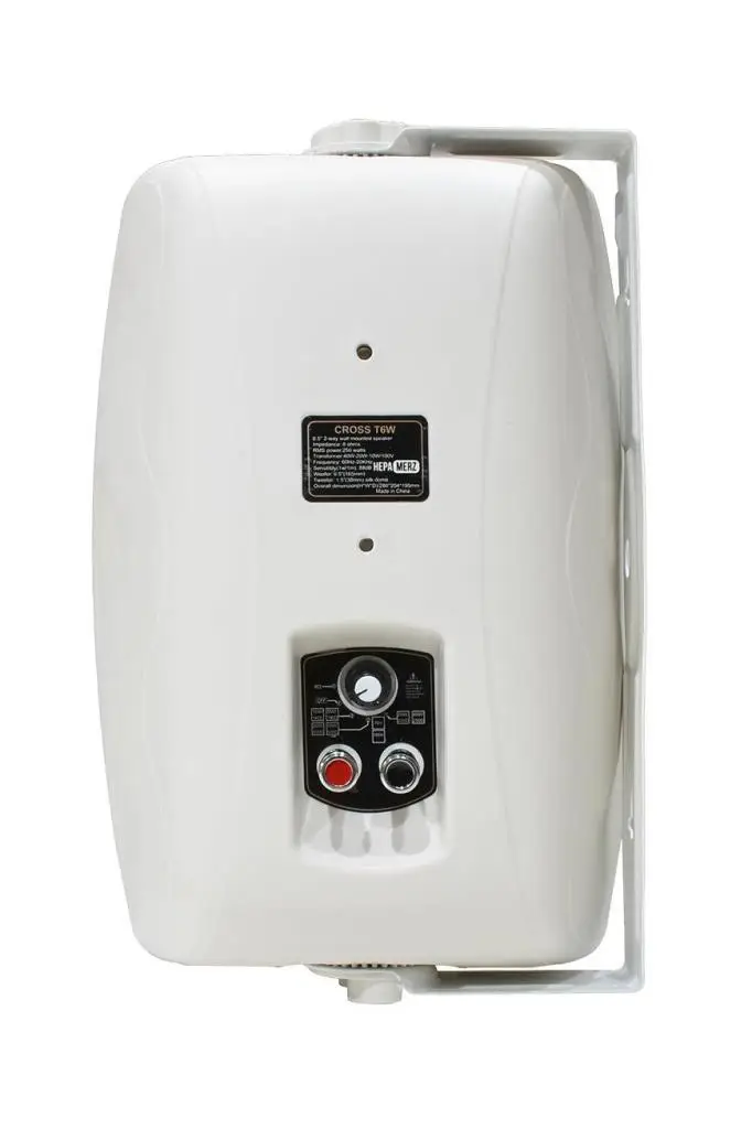Hepa Merz CROSS PRO T6W 250W 6.5 İnç Üst Segment 8 ohm/100V İki Yollu Duvar Tipi Kapalı Mekan Sütun Hoparlör