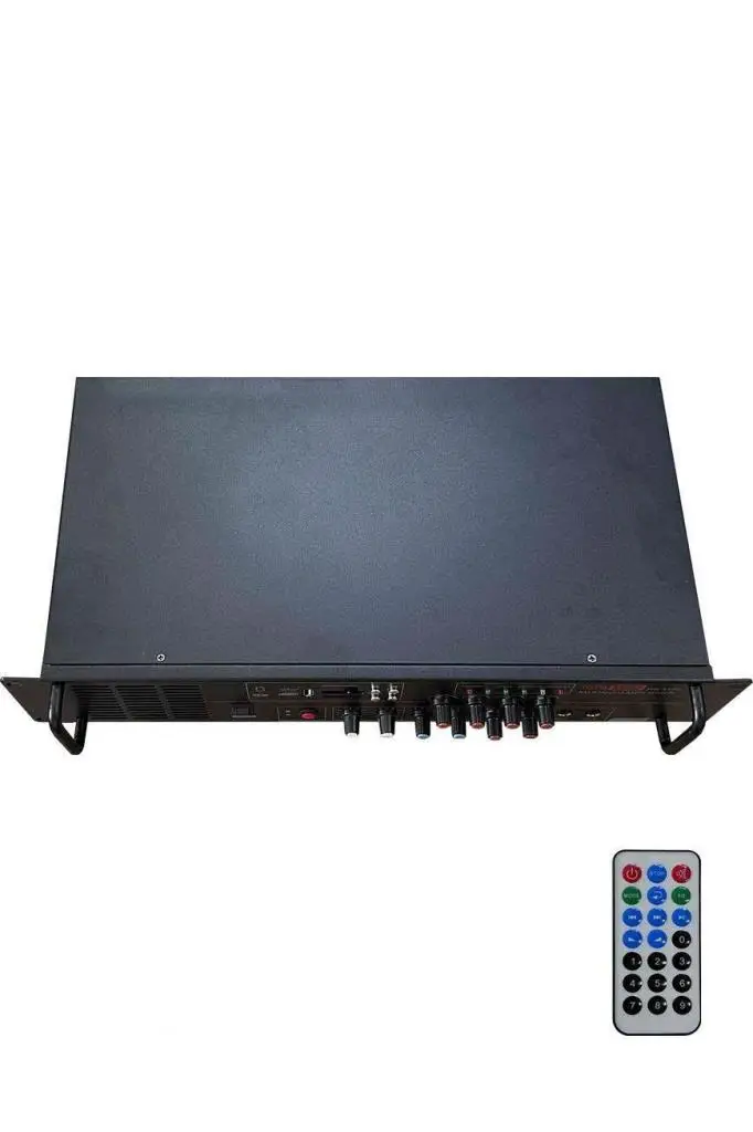 Hepa Merz HB-4400 Mixer Amfi 4 Bölgeli 4 Çıkışlı Anfi Zonlu 4x100W Bluetooth Usb