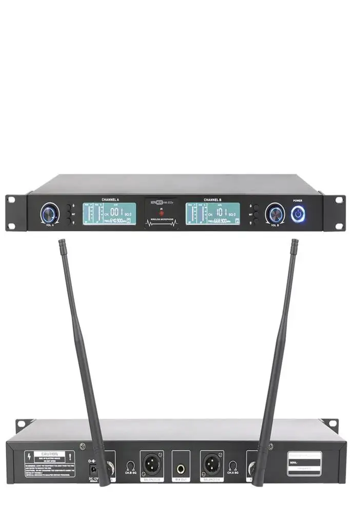 Hepa Merz HM-222X Receiver 2 Kanal Kablosuz Mikrofon Alıcısı