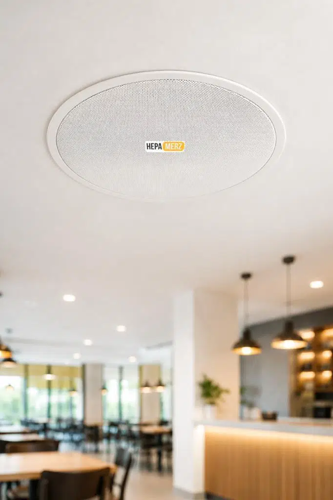 Hepa Merz HVX-170 PRO Alçıpan Tavan Hoparlörü 16 cm 170W 8 Ohm Siyah-Beyaz Kullanım