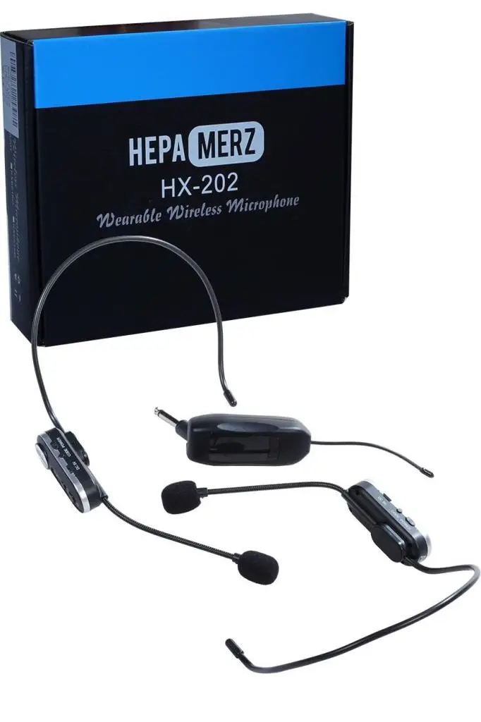 Hepa Merz HX-202 İkili UHF Kablosuz (Wireless) Headset Mikrofon Seti