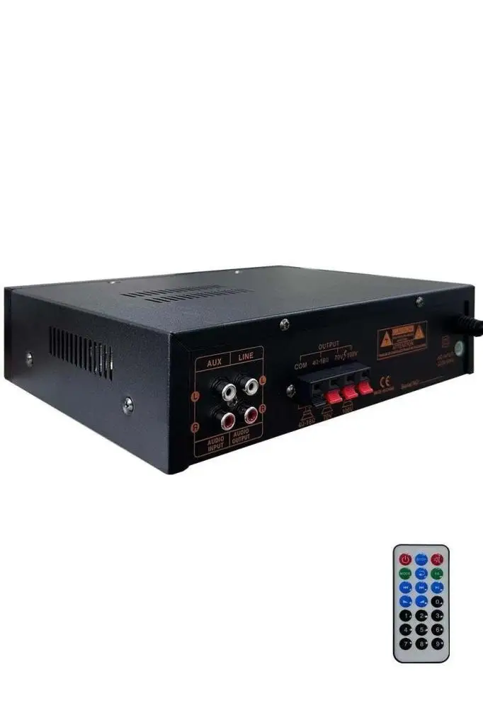 Hepa Merz LV-200 100V Trafolu ve 4-16 Ohm Mixer Amfi 200W Anfi Bluetooth Usb