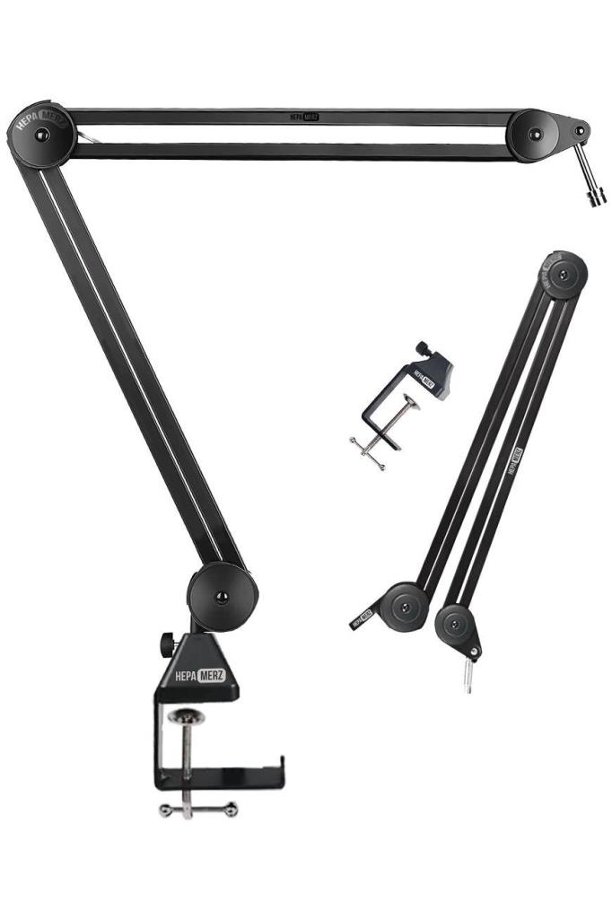 Hepa Merz N-PRO46 Yüksek Kaliteli Stüdyo Tipi Masa Mikrofon Standı Sehpası (46x46 cm)