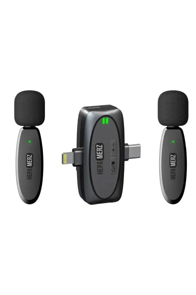 Hepa Merz R-36-OUT Yüksek Kaliteli İkili Kablosuz Yaka Mikrofonu (OUTLET)