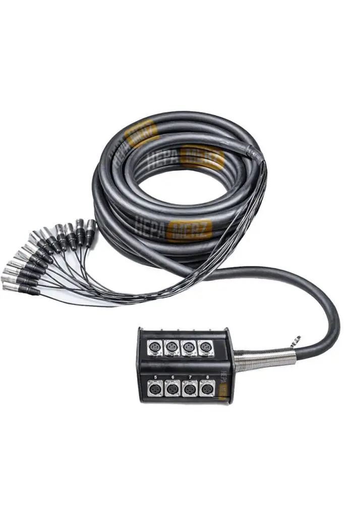 Hepa Merz Stage-12C-10M 12 Kanal 10 Metre Multicore Kablolu Hazır Stage Box