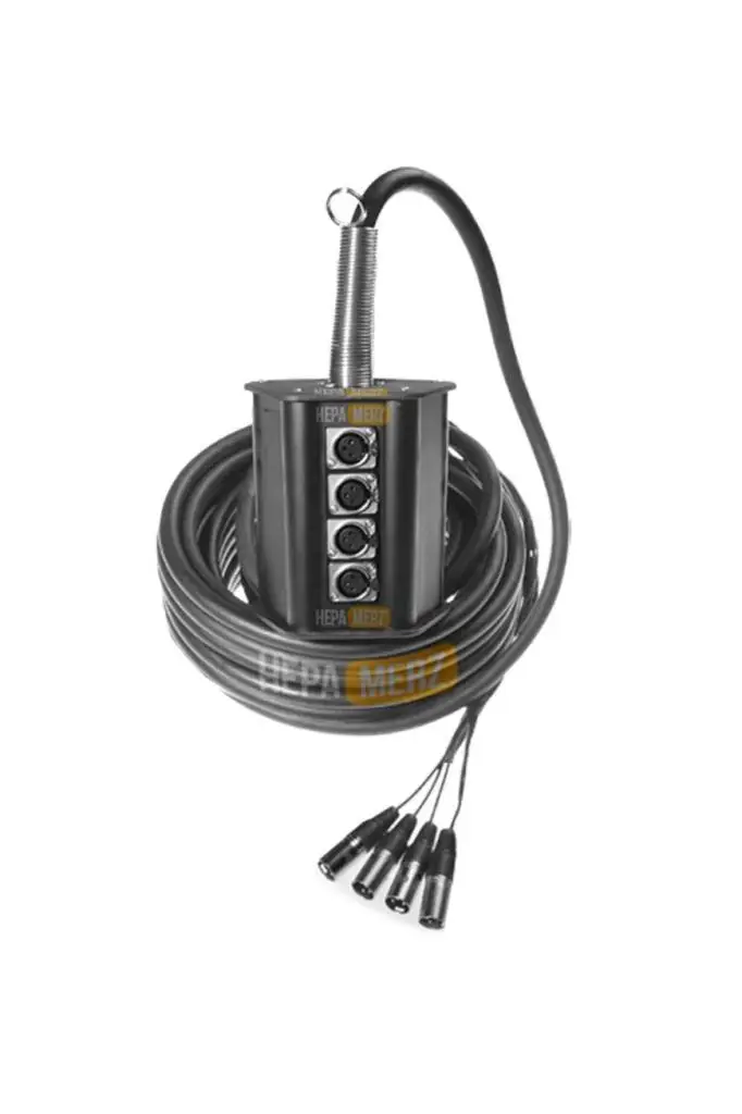 Hepa Merz Stage-4C-10M 4 Kanal 10 Metre Multicore Kablolu Hazır Stage Box