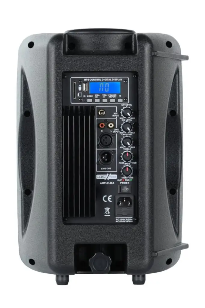 Lastvoice Ample-08A Aktif Kabin Hoparlör 8 İnç 450 Watt Bluetooth Usb