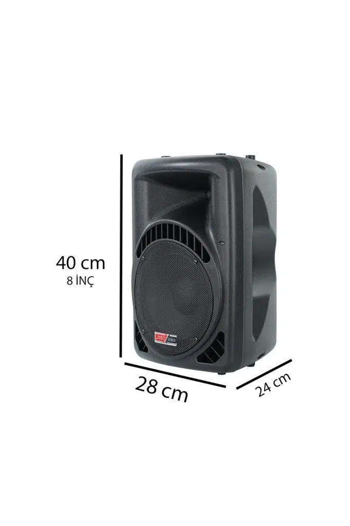 Lastvoice Ample-08AP Taşınabilir Seyyar Portatif Mikrofonlu Elektrikli Ses Sistemi Hoparlör (450 Watt)