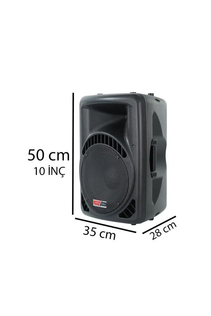 Lastvoice Ample-10AP Taşınabilir Seyyar Portatif Mikrofonlu Elektrikli Ses Sistemi Hoparlör (600 Watt) 