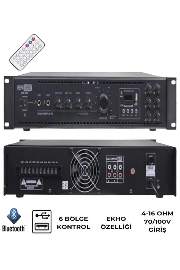 Lastvoice Black Maxx Paket-7 Tavan Hoparlörü ve 6 Bölgeli Anfi Ses Sistemi Paketi (Full Set)