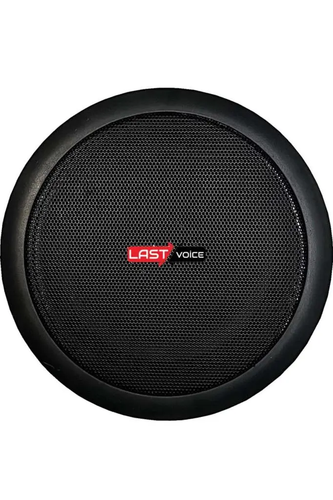 Lastvoice Black Small-8 Tavan Hoparlörü Anfi Mikrofon Ses Sistemi Paketi