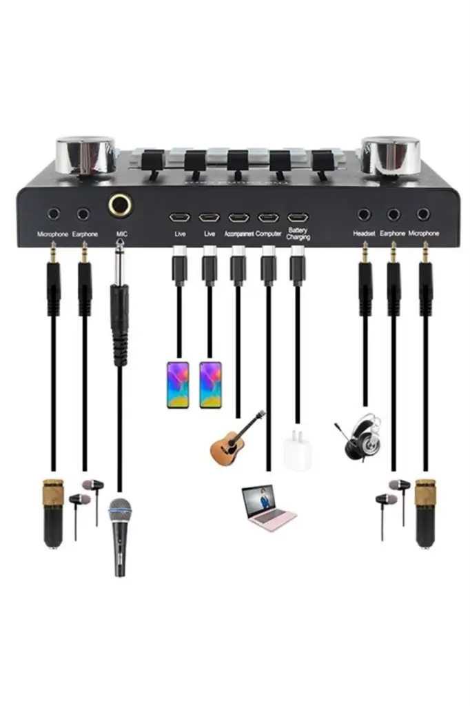 Lastvoice BM800 Live Plus Set Efektli Ses Kartı Mikrofon Stand Kayıt Canlı Yayın Seti (PC ve Telefon)