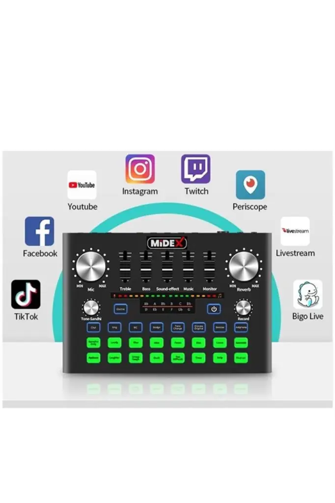 Lastvoice BM800 Live Plus Set Efektli Ses Kartı Mikrofon Stand Kayıt Canlı Yayın Seti (PC ve Telefon)