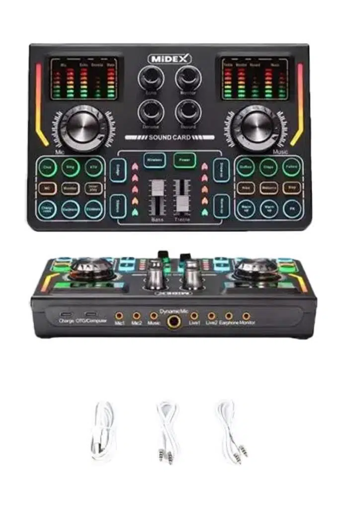 Lastvoice BM800 Titanium V2 Set Efektli Ses Kartı Mikrofon Stand Kayıt Canlı Yayın (PC ve Telefon)