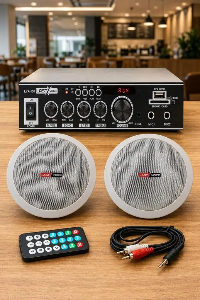 Lastvoice Ekonomi Ceiling Paket-2 Anfi ve Tavan Hoparlörü Seti