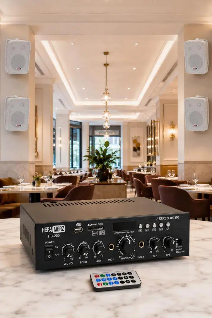 Lastvoice Ekonomi Wall Paket-4W Anfi ve Duvar Hoparlörü Seti (1 ANFİ + 4 HOPARLÖR)