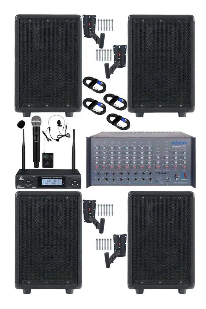 Lastvoice Elit Plus Paket-1 Profesyonel Ses Sistemi Mikser Amfi Hoparlör Mikrofon