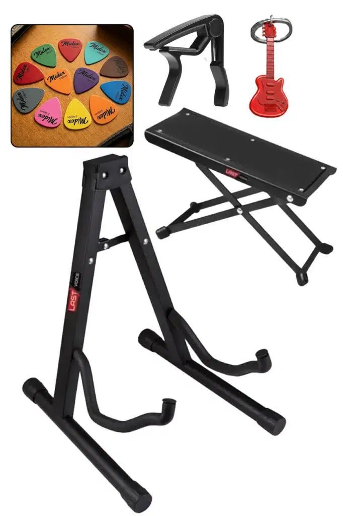 Lastvoice Gtr-111PDCP Profesyonel Gitar Standı Sehpası + Ayaklık + Capo