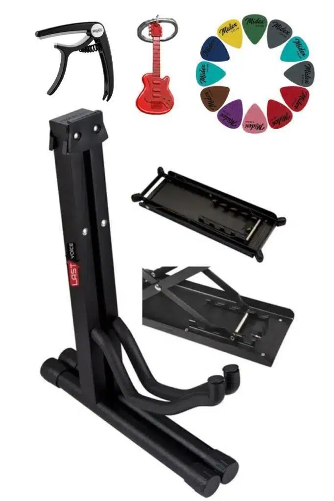 Lastvoice Gtr-111PDCP Profesyonel Gitar Standı Sehpası + Ayaklık + Capo