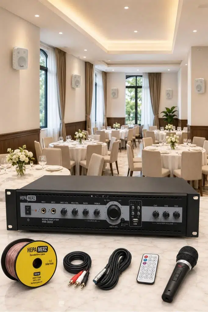 Lastvoice High Voice Paket-2 Bölgeli Anfi ve Duvar Hoparlör Ses Anons Sistemi Seti