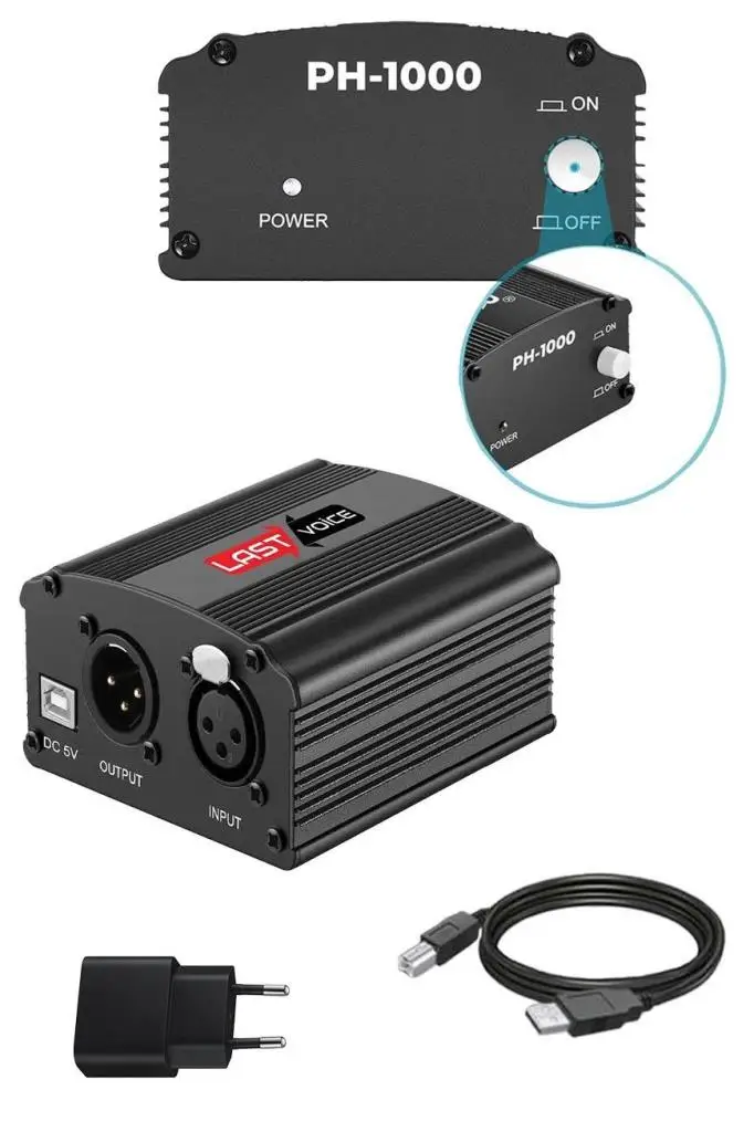 Lastvoice Home Paket BM800 Mikrofon + Set-01 Stand + Phantom Power