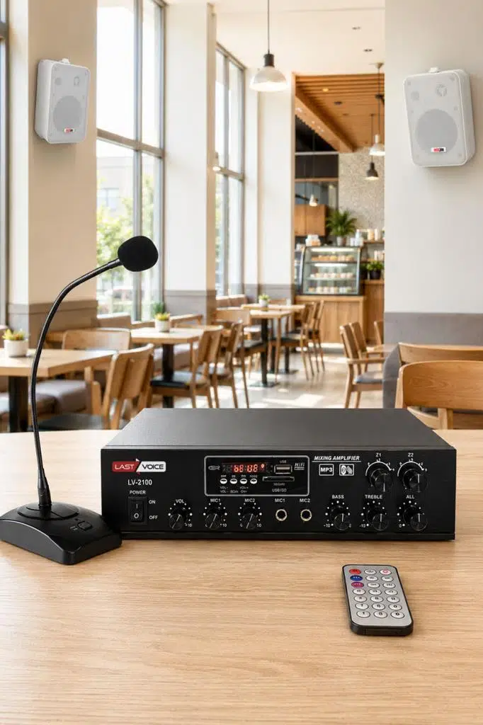Lastvoice Large Paket-1 Hoparlör ve Anfi Anons Ses Sistemi Seti