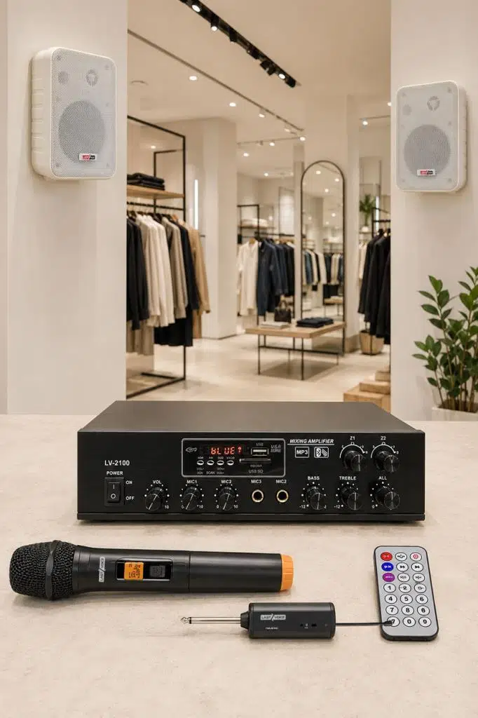 Lastvoice Large Plus Paket-1 Hoparlör ve Anfi Anons Ses Sistemi Seti