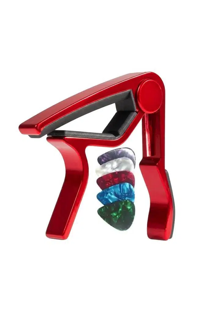 Lastvoice LCT-90RD Gitar Capo Metal Kapo Kaliteli 5 Adet Pena Hediye