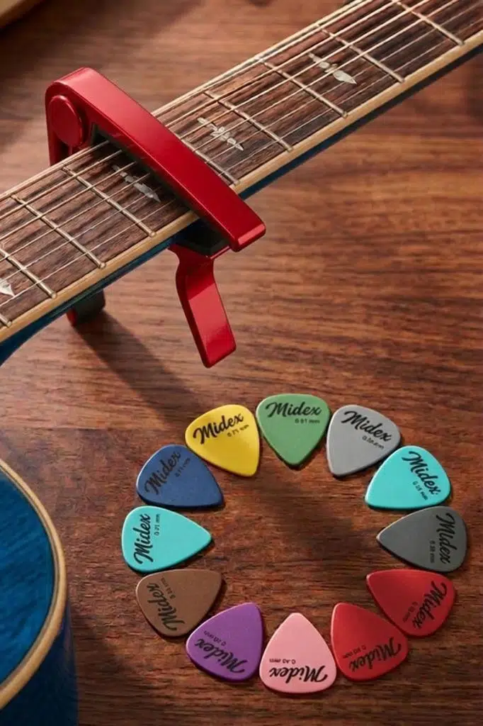 Lastvoice LCT-90RD Gitar Capo Metal Kapo Kaliteli Pena Hediye