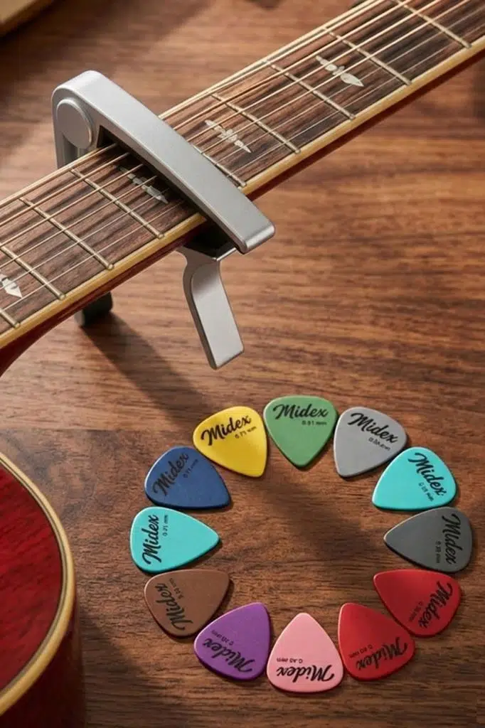 Lastvoice LCT-90SL Gitar Capo Metal Kapo Kaliteli Pena Hediye