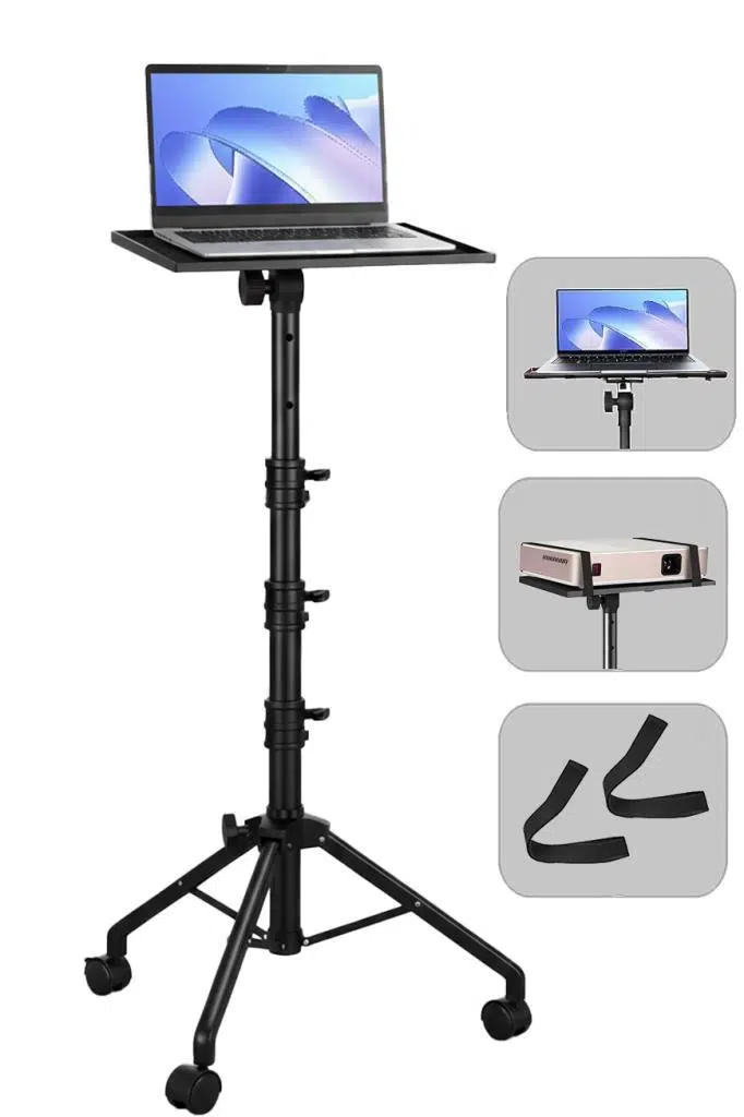 Lastvoice LP-22L Tekerlekli Ayarlanabilir Yüksek Kaliteli Notebook Laptop Standı Sehpası 73-163 Cm