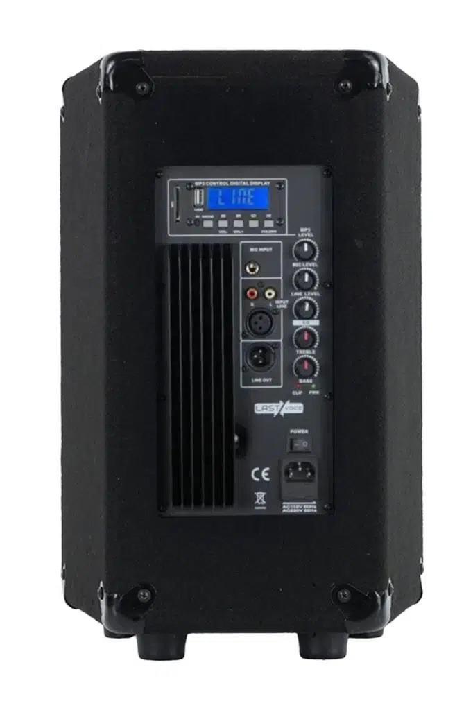 Lastvoice LPS-10MA Mikrofonlu Portatif Ahşap Kabin Hoparlör 10 İnç 600W