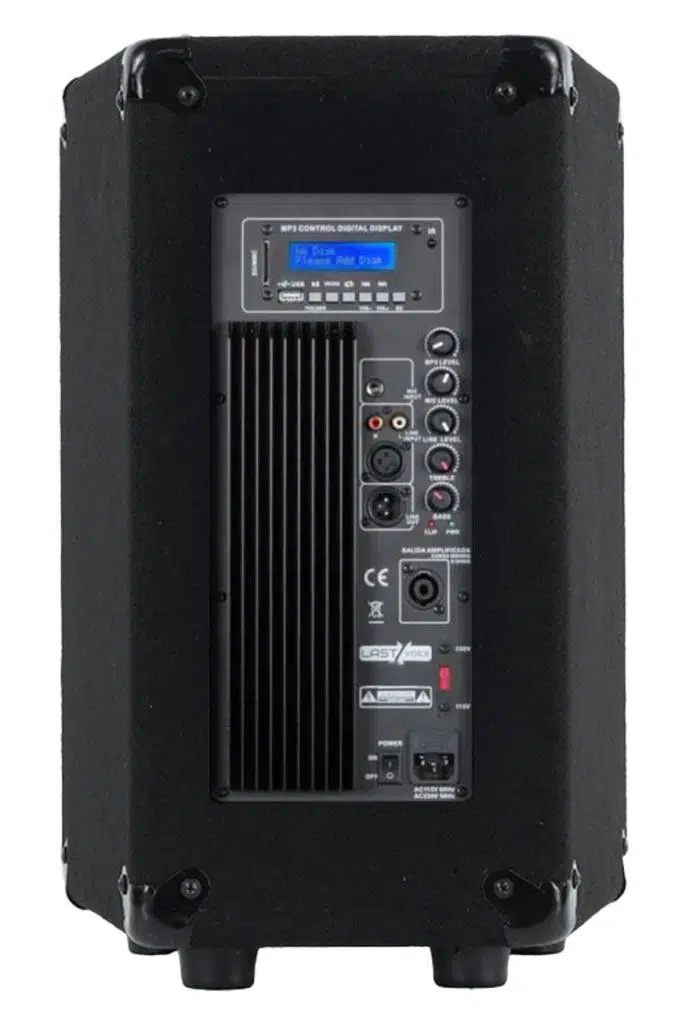 Lastvoice LPS-12MA Mikrofonlu Portatif Ahşap Kabin Hoparlör 12 İnç 800W