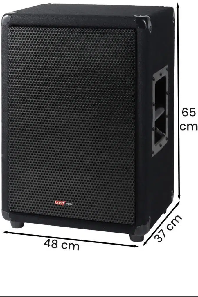 Lastvoice LPS-15MA Mikrofonlu Portatif Ahşap Kabin Hoparlör 15 İnç 1000W