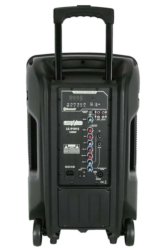 Lastvoice LS-P1915EE-PAK Portatif Taşınabilir Şarjlı Ses Sistemi Aktif + Pasif Set (1200W + 800W)